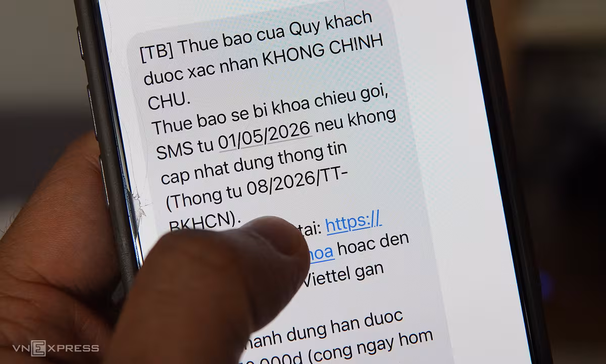 Nhiều người bắt đầu bị khóa SIM vì không xác thực
