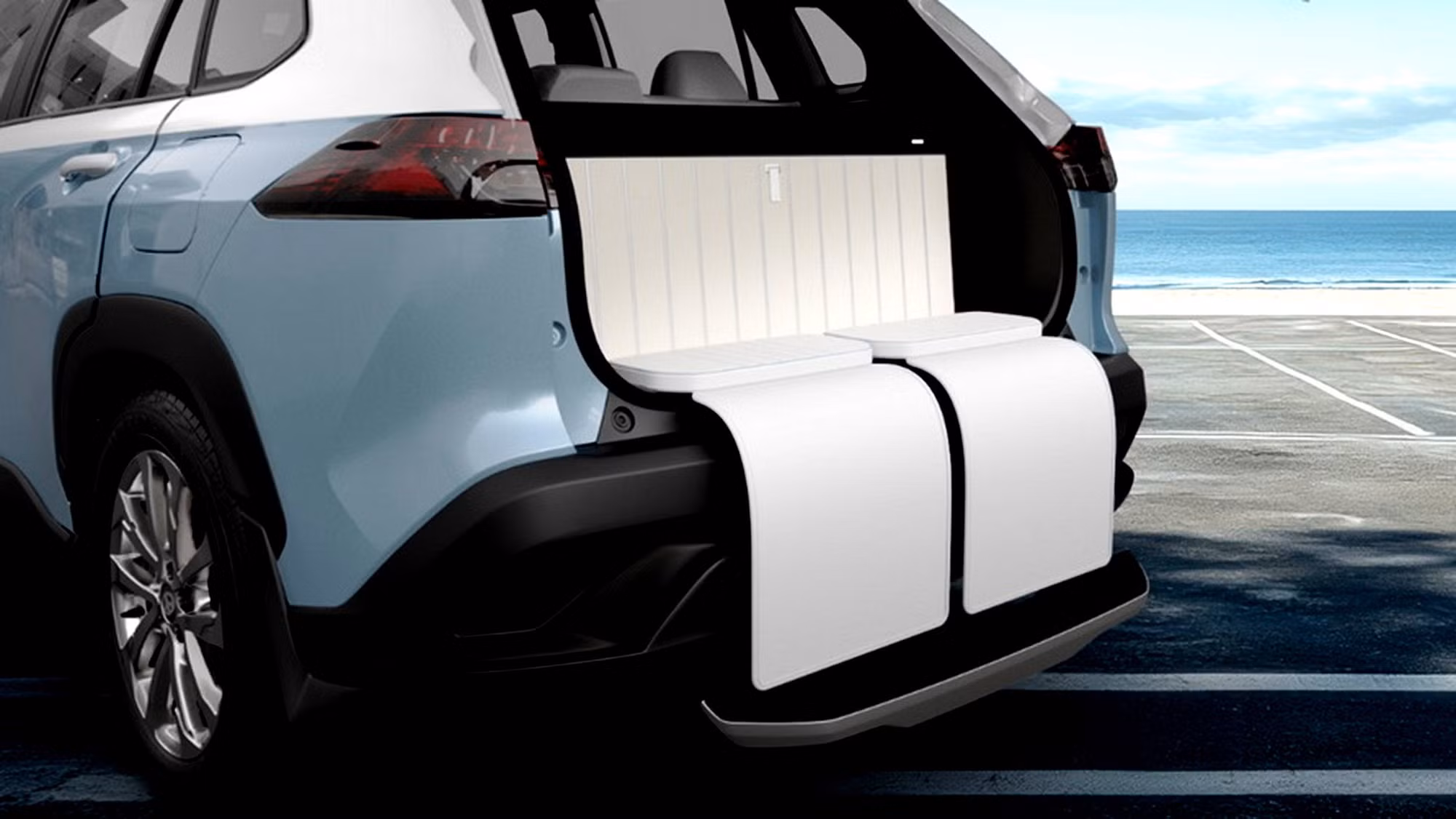 Bộ ghế cốp lấy cảm hứng từ Rolls-Royce Cullinan mang lại trải nghiệm thư giãn đẳng cấp cho người dùng.